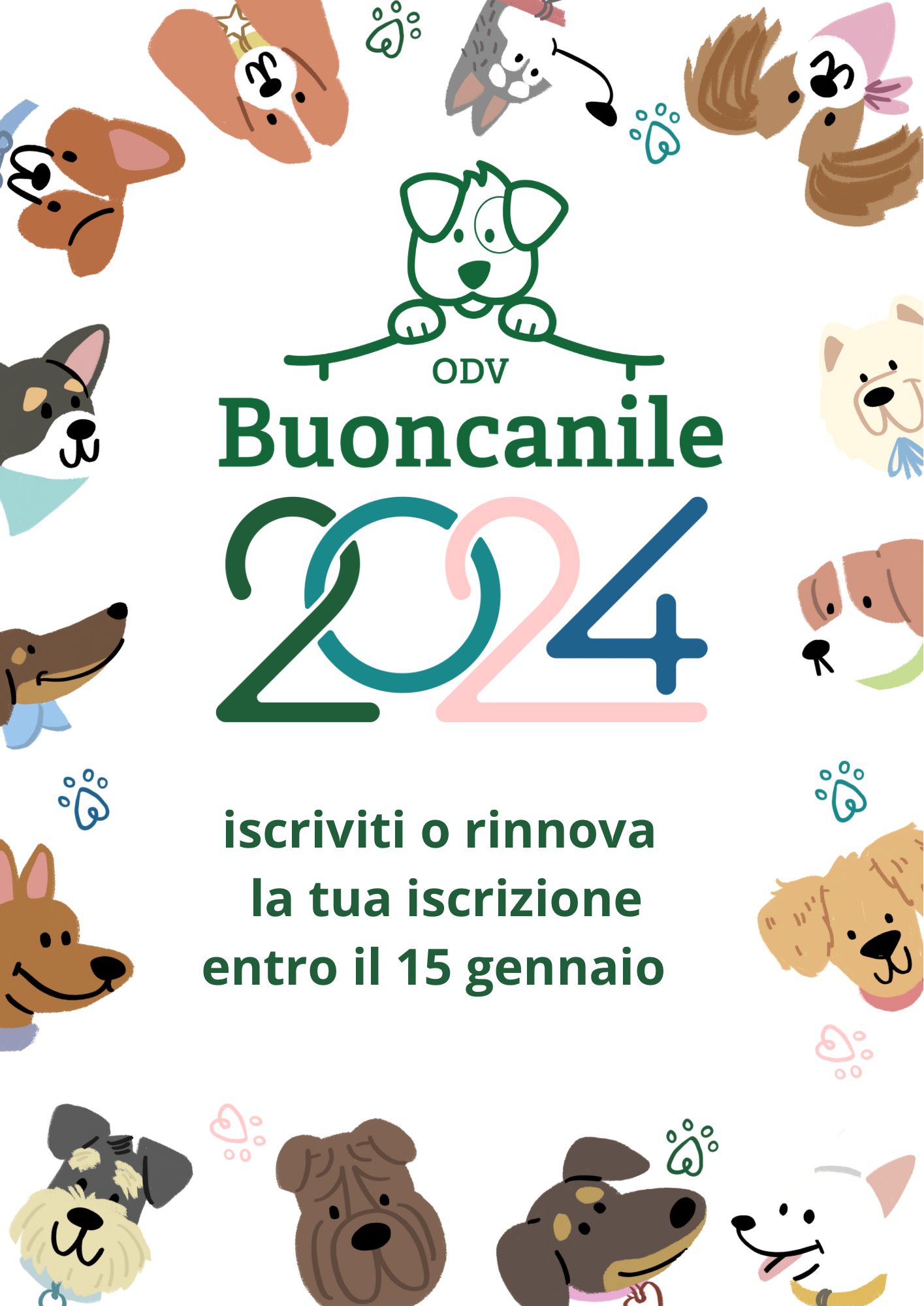 Rinnova la tessera o diventa nuovo vontario Buoncanile – campagna tesseramento 2024