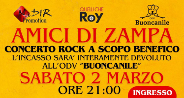 Concerto Rock di beneficenza – 2 marzo